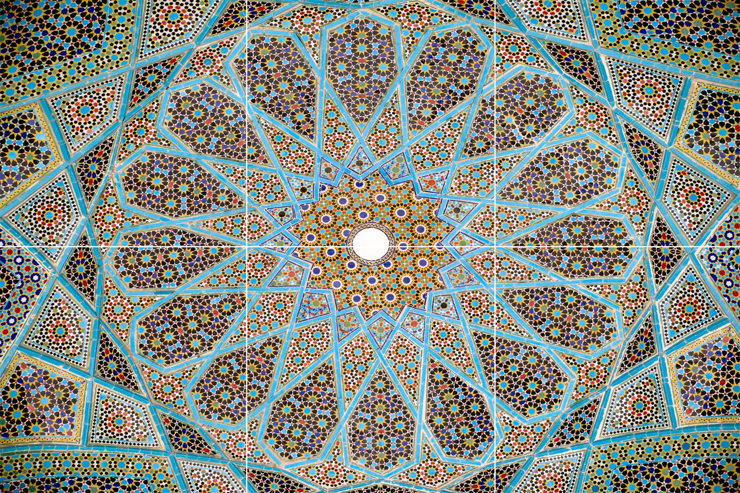 Tile Mural/Mosaic Ceramic Panel of Arabic Pattern - Arabic art decor - Colourful Wall Nature Art - Tile Mural - Home Decor -Tile Mosaic