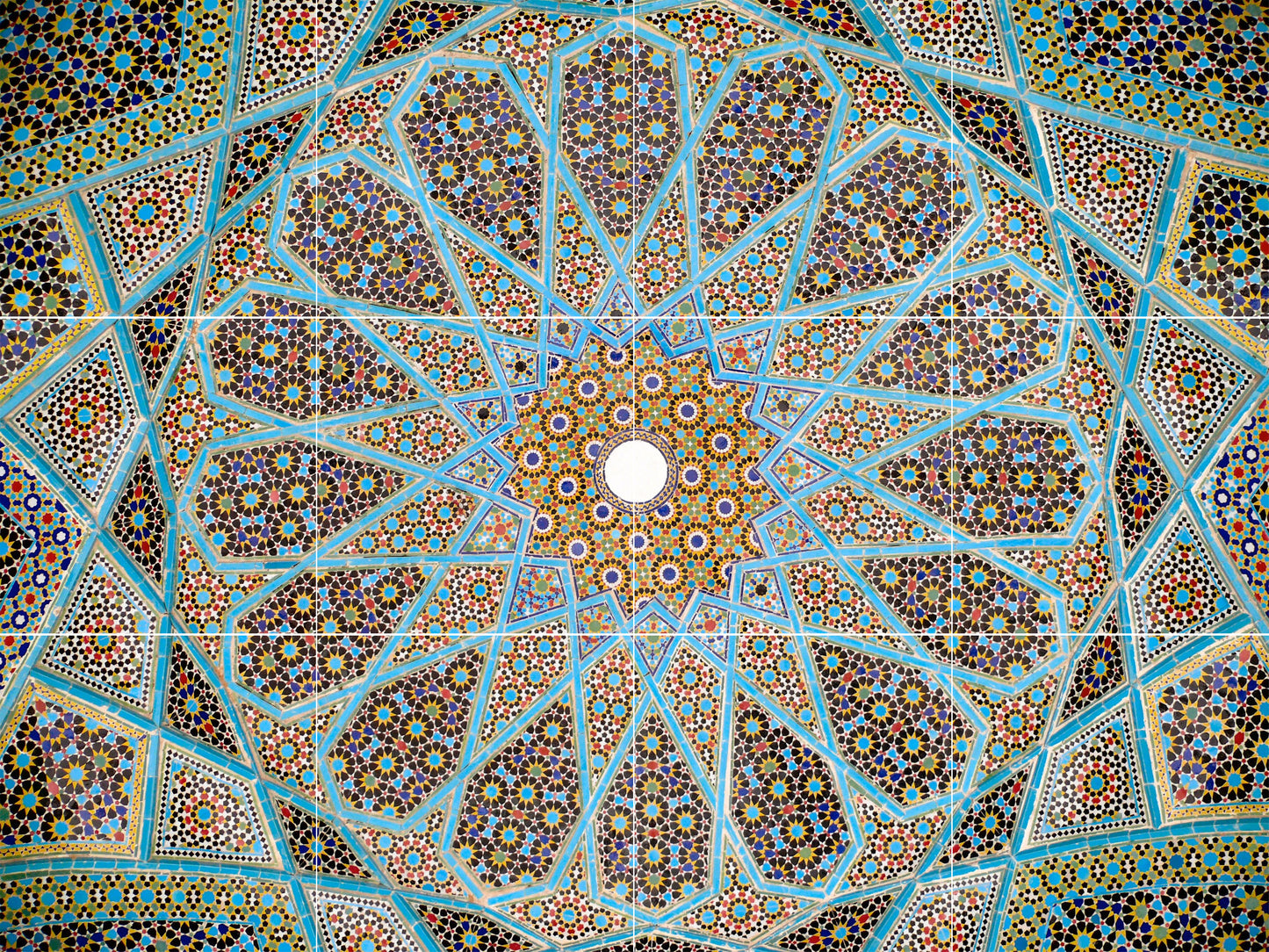 Tile Mural/Mosaic Ceramic Panel of Arabic Pattern - Arabic art decor - Colourful Wall Nature Art - Tile Mural - Home Decor -Tile Mosaic