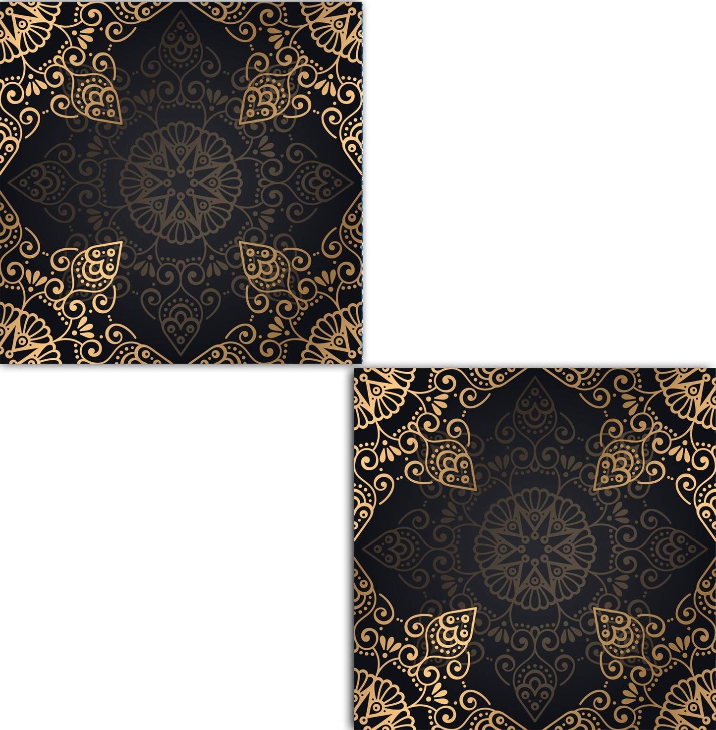 Moroccan Ceramic Tiles - Set of 2 Moroccan Wall Decor Tiles - Kitchen Backsplash Tiles, Table Decorative Tiles, Bathroom Tiles, Coaster