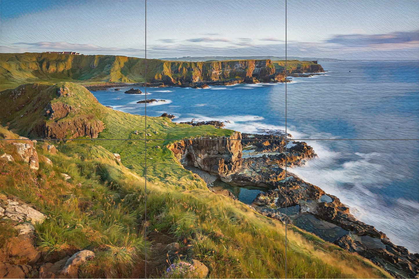 Tile Mural/Mosaic Ceramic Panel of Portnaboe Bay Northern Ireland - Portnaboe Bay print - Ireland Wall Art - Tile Mural - Gloss Tiles