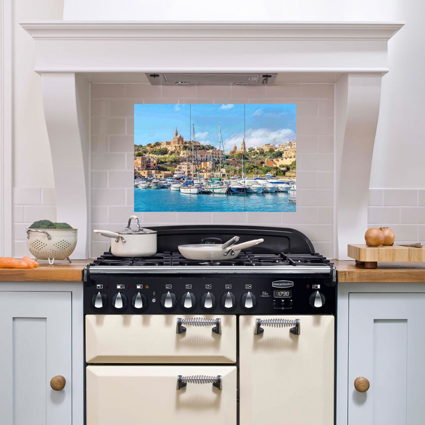 Tile Mural/Mosaic Ceramic Panel of Gozo Malta - Malta wall print - Gozo wall print - Tile Mural - Gloss Tiles - Tile Mosaic - Ceramic tiles