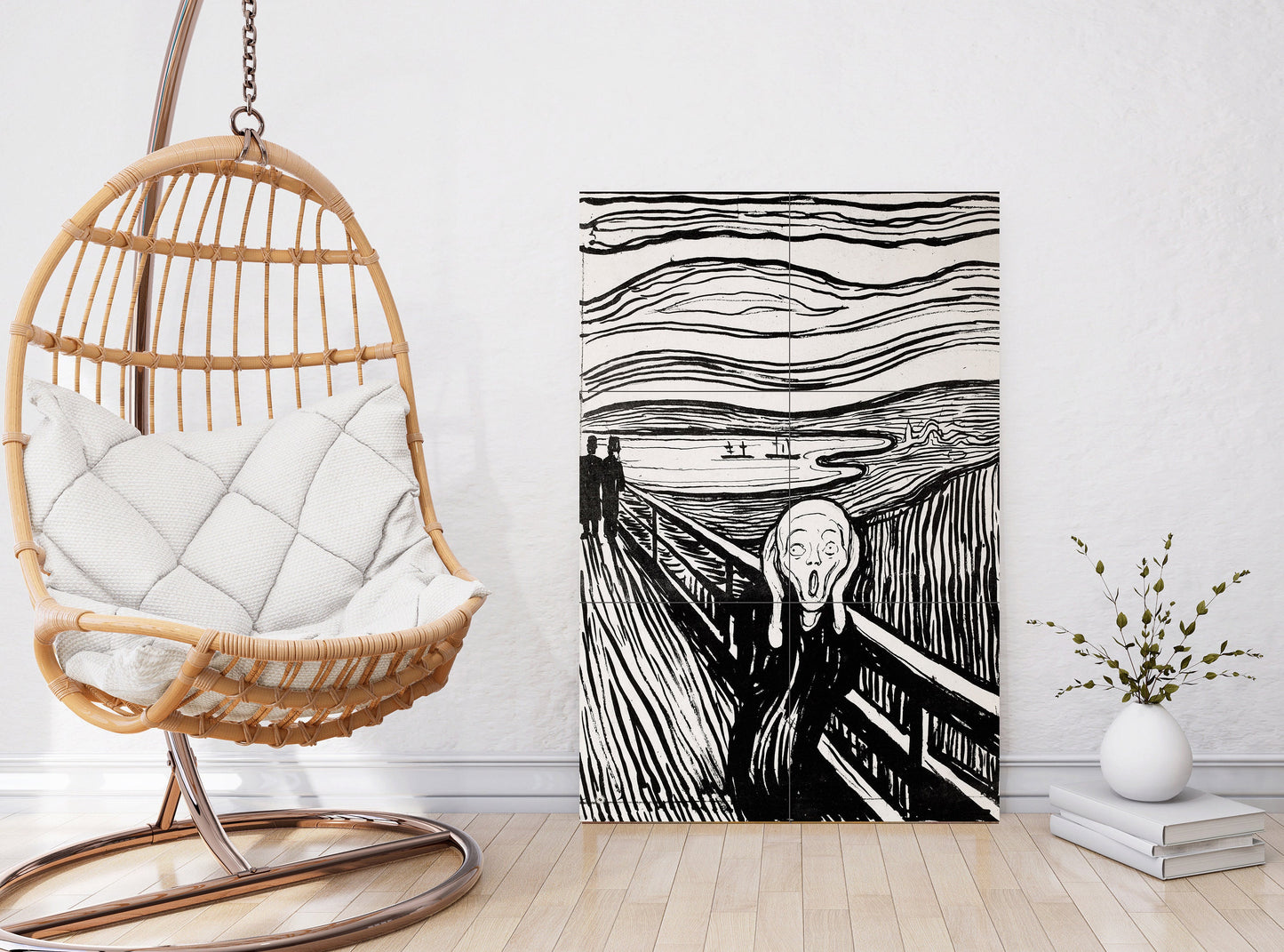 Tile Mural/Mosaic Ceramic Panel of The Scream by Edvard Munch - Munch wall print - The Scream print - Tile Mural - Tile Mosaic - Gloss Tiles