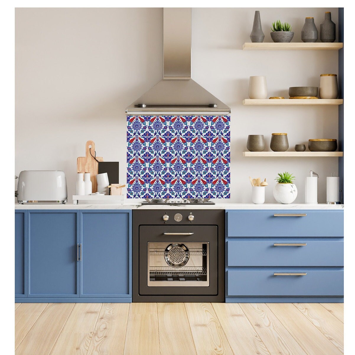 Portuguese Azulejo Tiles - Set of 2 Portuguese Wall Decor Tiles - Kitchen Backsplash Tiles, Table Decorative Tiles, Bathroom Tiles, Coaster