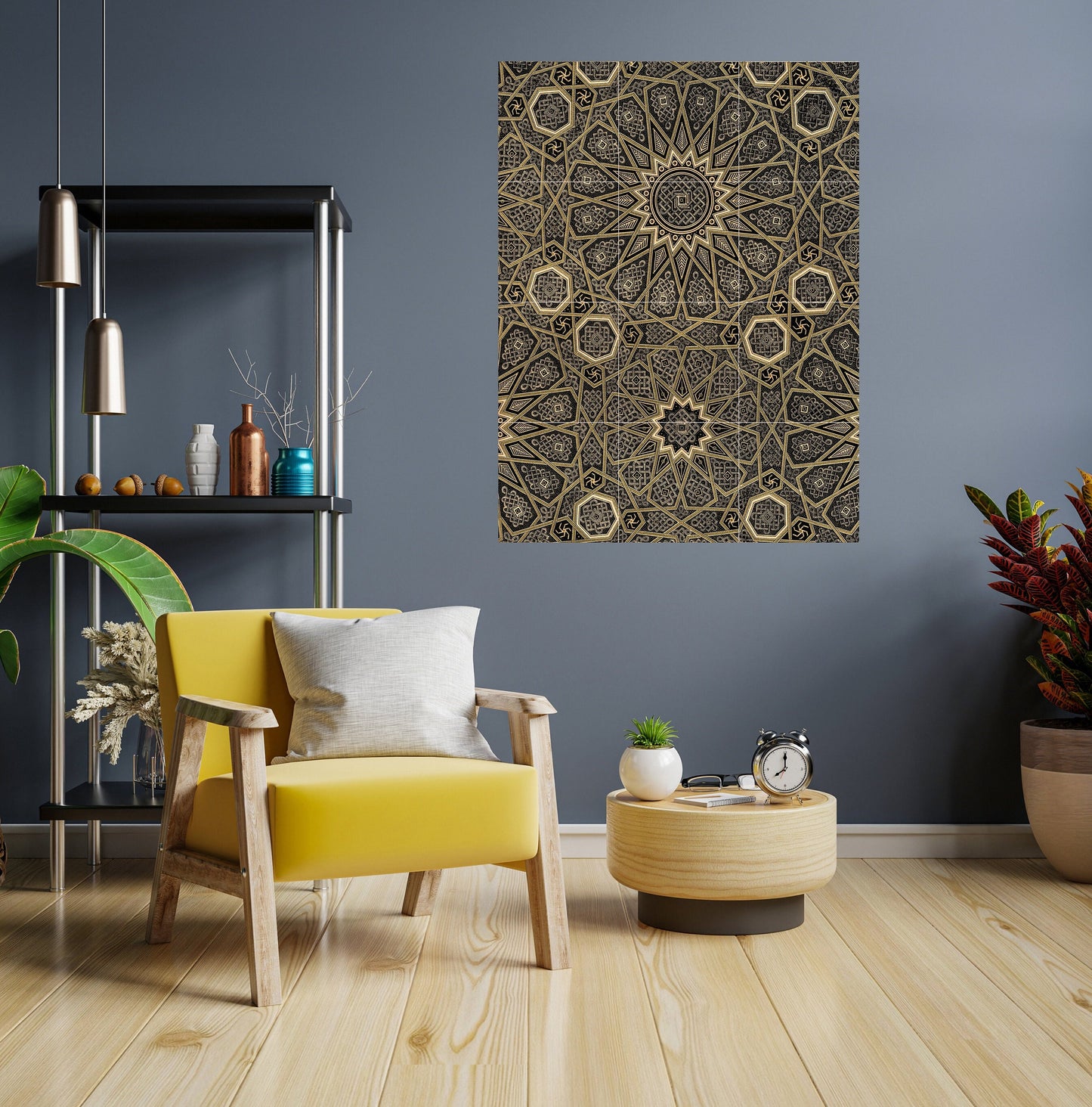 Tile Mural/Mosaic Ceramic Panel of Moroccan Pattern - Arabic art decor - Colourful Wall Art - Tile Mural - Home Decor -Tile Mosaic