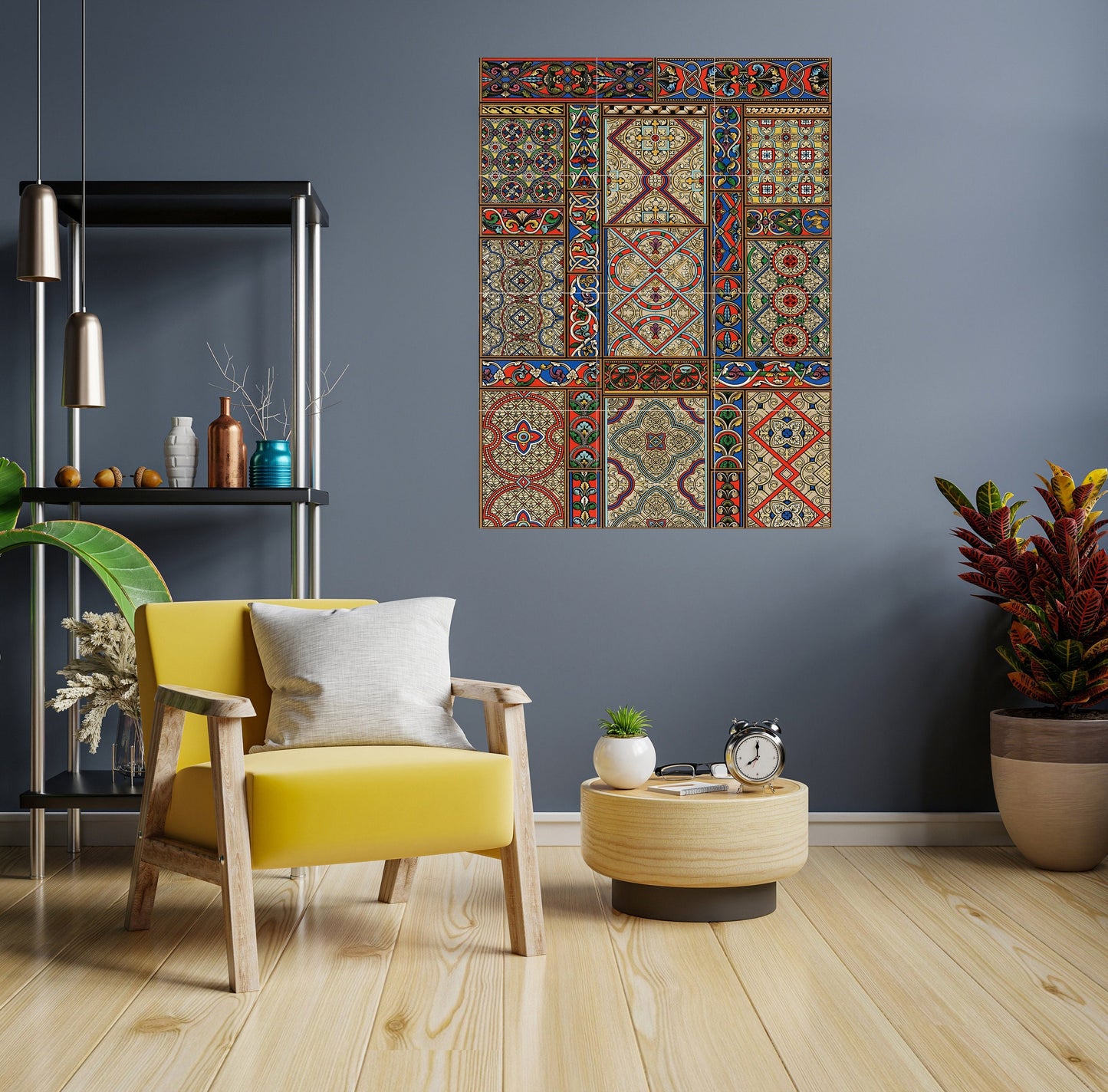 Tile Mural/Mosaic Ceramic Panel of Middle Ages decor - Middle ages pattern - Middle ages Art - Tile Mural - Home Decor -Tile Mosaic
