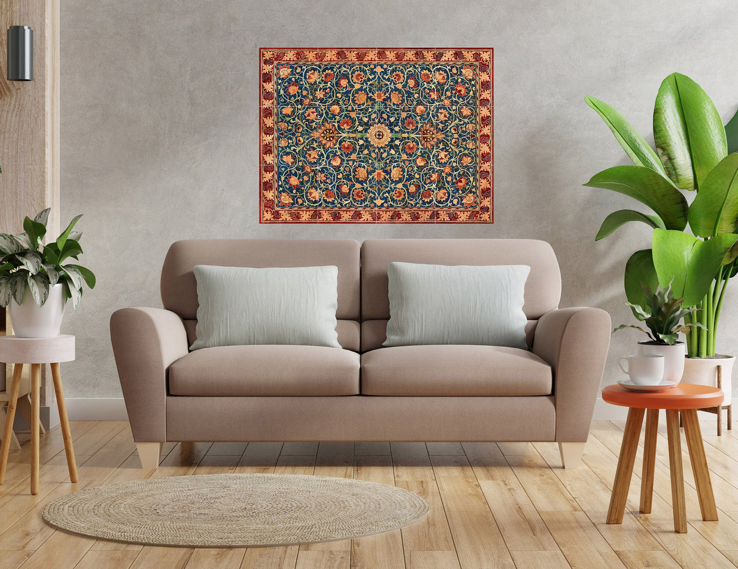 Tile Mural/Mosaic Ceramic Panel of Arabic Pattern - Arabic art decor - Islamic art decor - Moorish art - Tile Mural -Home Decor -Tile Mosaic