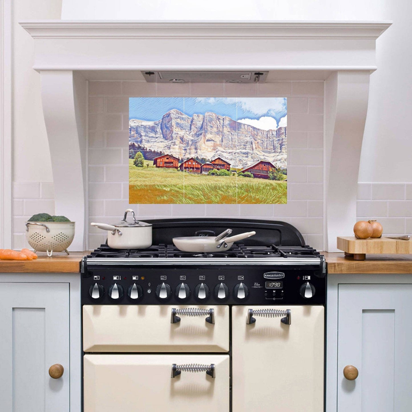 Tile Mural/Mosaic Ceramic Panel of Dolomites - Dolomites wall print - Mountain wall Art - Dolomites Tile Mural - Gloss Tiles - Tile Mosaic