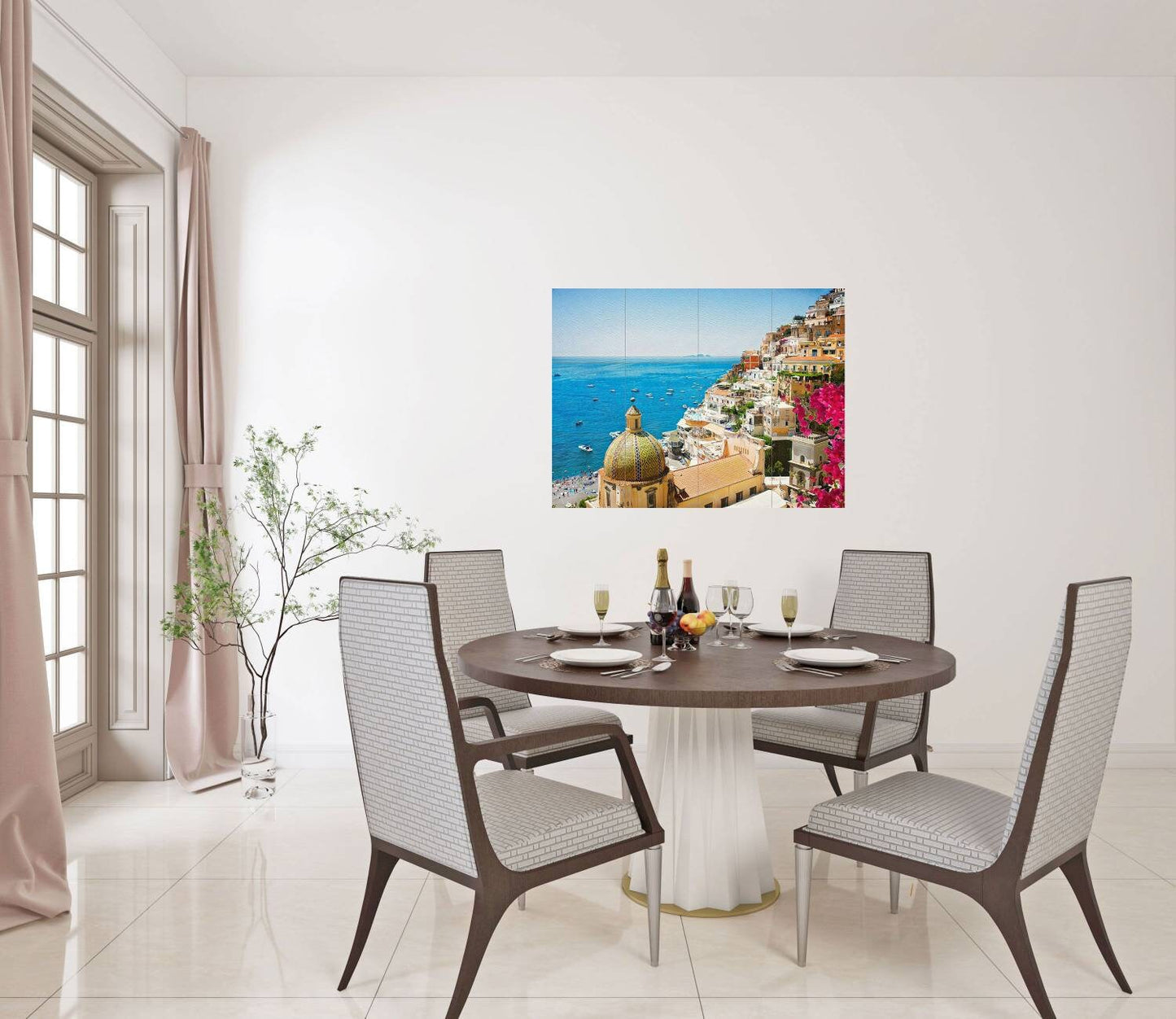 Tile Mural/Mosaic Ceramic Panel of the Amalfi Coast - Amalfi coast print - Amalfi coast Wall Art - Tile Mural - Gloss Tiles - Tile Mosaic