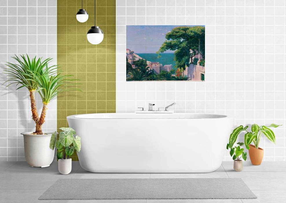 Tile Mural/Mosaic Ceramic Panel of Edward Okuń - Ragusa wall print - Tile Mural - Edward Okuń wall print - Gloss Tiles - Tile Mosaic