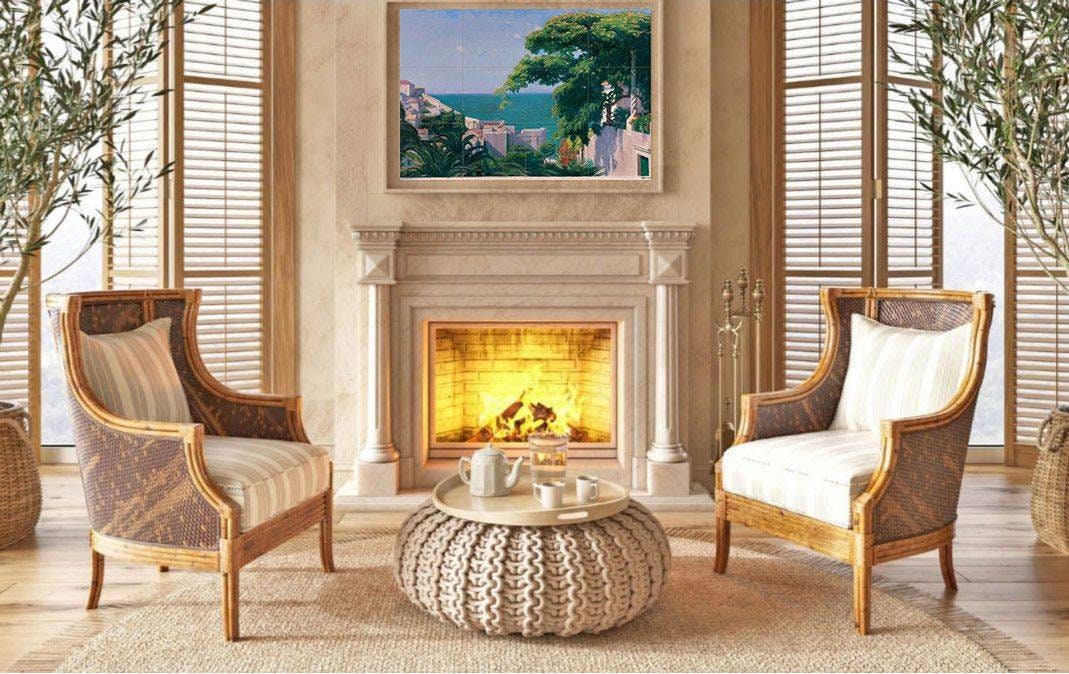 Tile Mural/Mosaic Ceramic Panel of Edward Okuń - Ragusa wall print - Tile Mural - Edward Okuń wall print - Gloss Tiles - Tile Mosaic