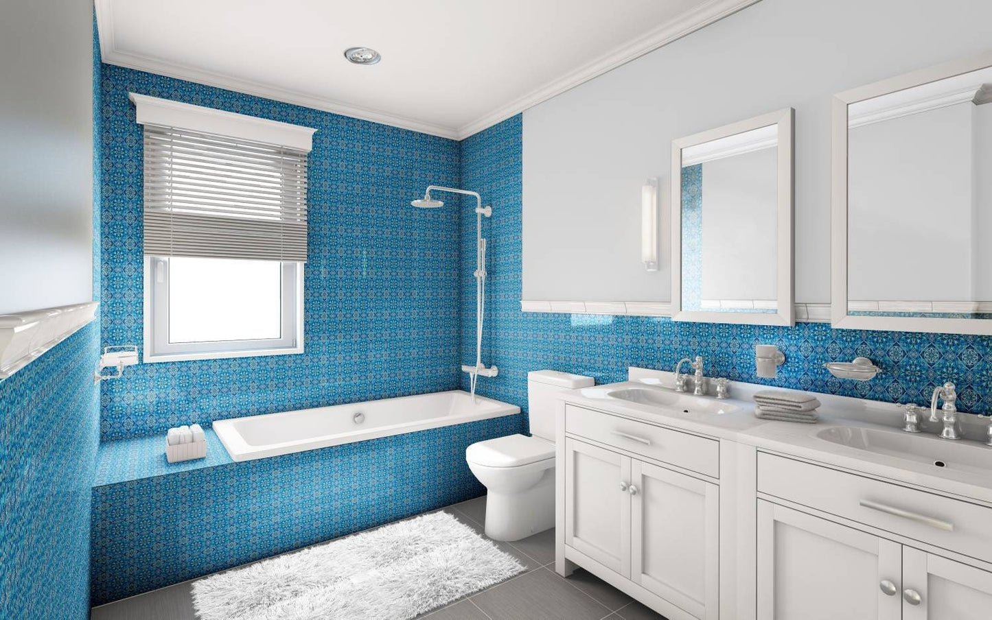 Portuguese Azulejo Tiles - Set of 2 Portuguese Wall Decor Tiles - Kitchen Backsplash Tiles, Table Decorative Tiles, Bathroom Tiles, Coaster