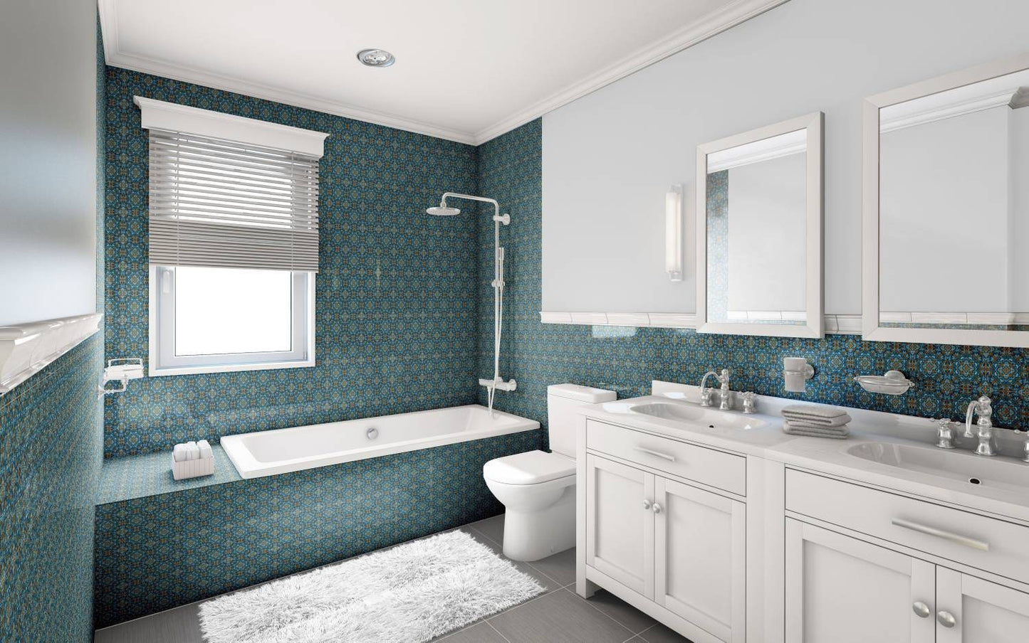 Portuguese Azulejo Tiles - Set of 2 Portuguese Wall Decor Tiles - Kitchen Backsplash Tiles, Table Decorative Tiles, Bathroom Tiles, Coaster
