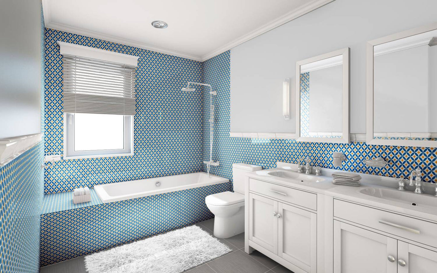 Portuguese Azulejo Tiles - Set of 2 Portuguese Wall Decor Tiles - Kitchen Backsplash Tiles, Table Decorative Tiles, Bathroom Tiles, Coaster