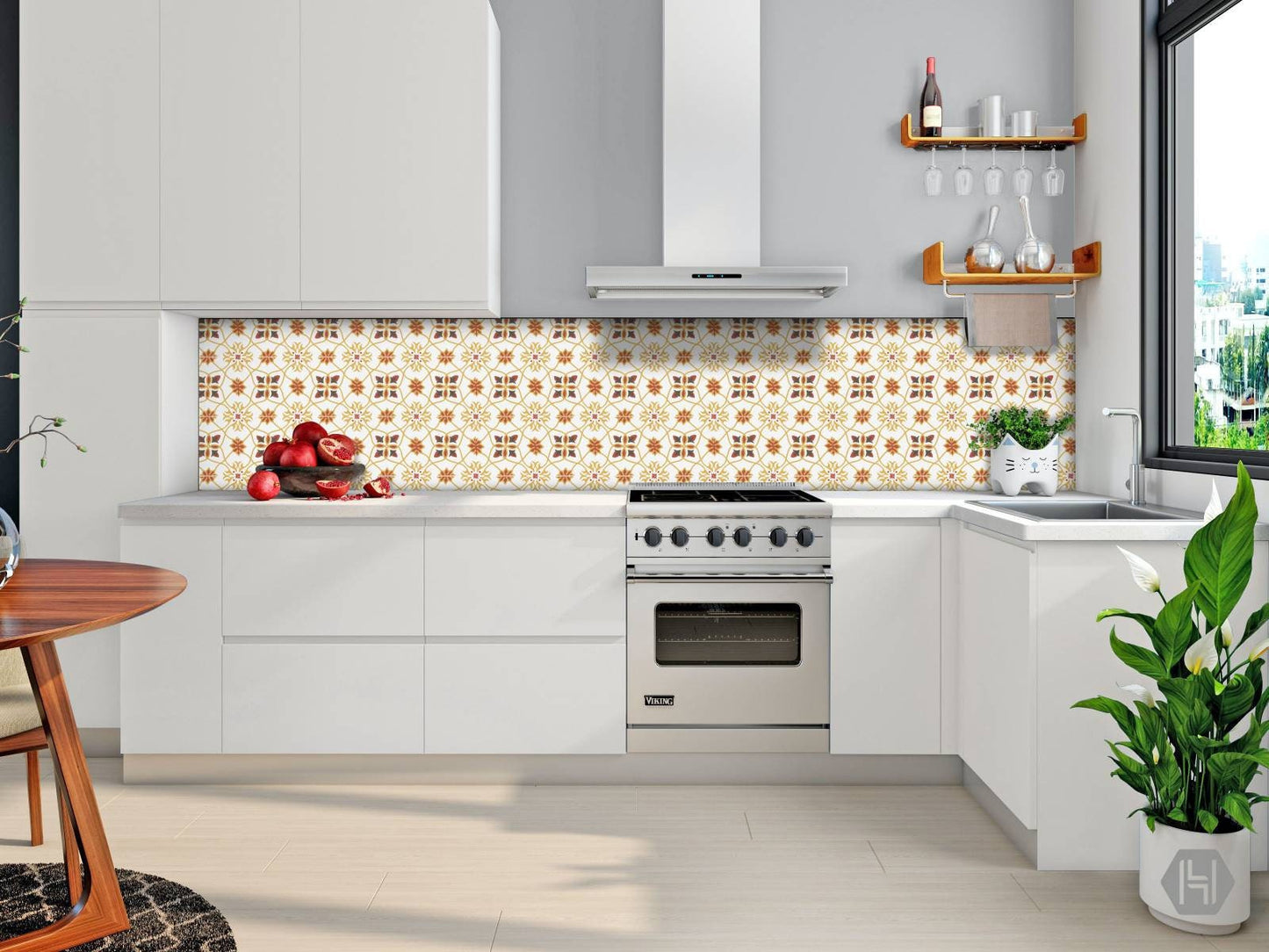 Spanish Ceramic Tiles - Set of 2 Spanish Wall Decor Tiles - Kitchen Backsplash Tiles, Table Decorative Tiles, Bathroom Tiles, Coaster