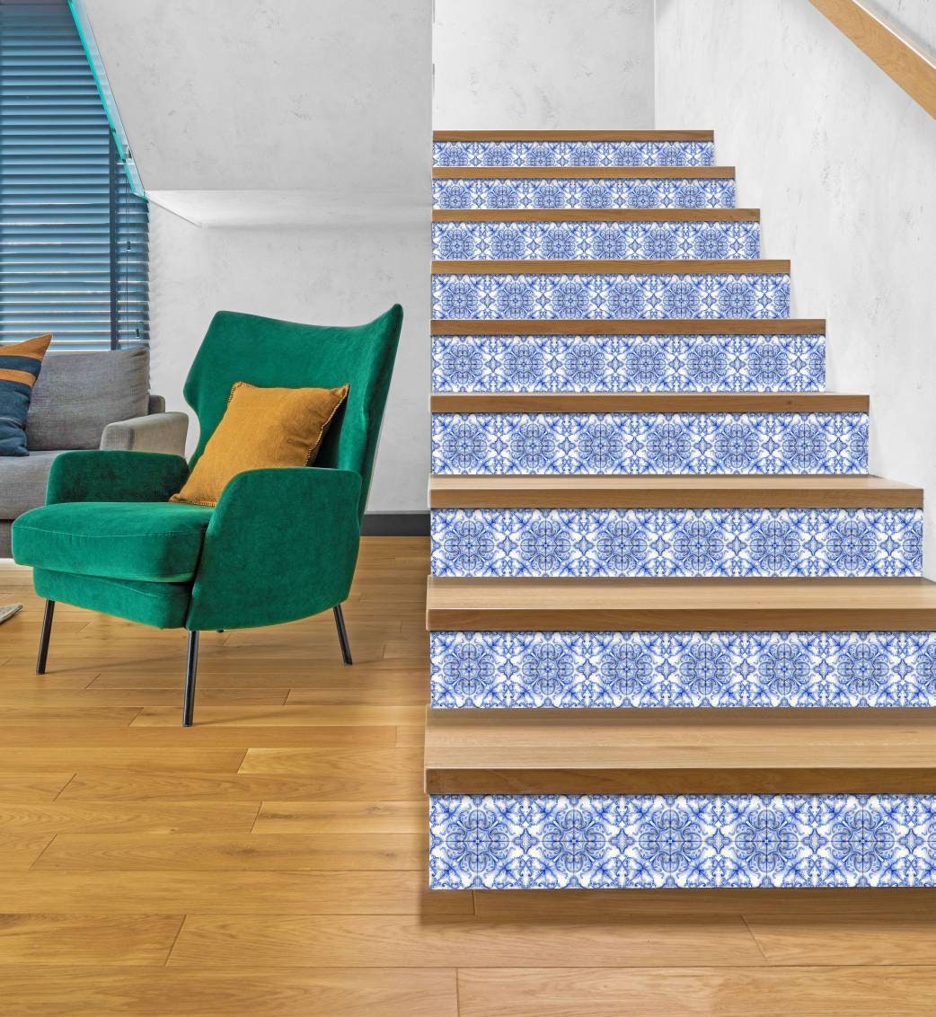 Portuguese Azulejo Tiles - Set of 2 Portuguese Wall Decor Tiles - Kitchen Backsplash Tiles, Table Decorative Tiles, Bathroom Tiles, Coaster