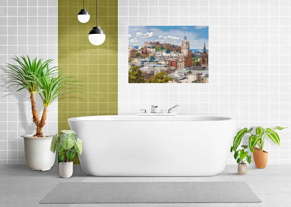 Tile Mural/Mosaic Ceramic Edinburgh - Edinburgh print - Scotland wall print - Edinburgh Wall Art - Tile Mural - Gloss Tiles - Tile Mosaic