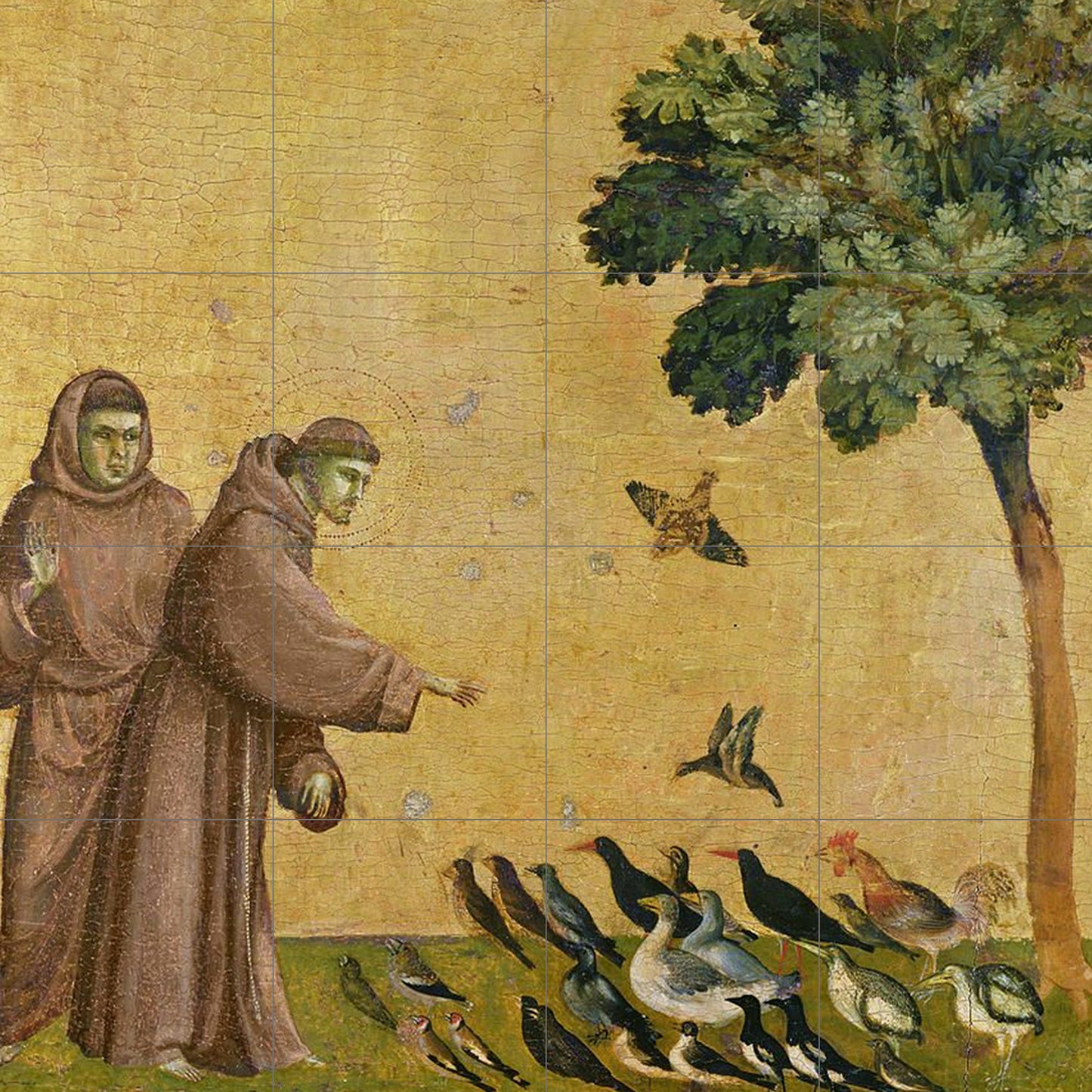 Tile Mural/Mosaic Ceramic Panel of Saint Francis of Assisi - Catholic Wall Art -Saint Francis Tile Mural -Gloss Tiles -Religious Tile Mosaic