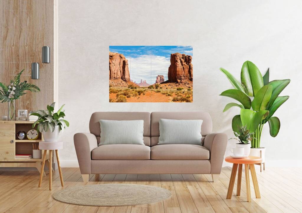 Tile Mural/Mosaic Ceramic of Monument Valley, Arizona wall print -Arizona Wall Art - Tile Mural - Gloss Tiles - Tile Mosaic -Bathroom tiles