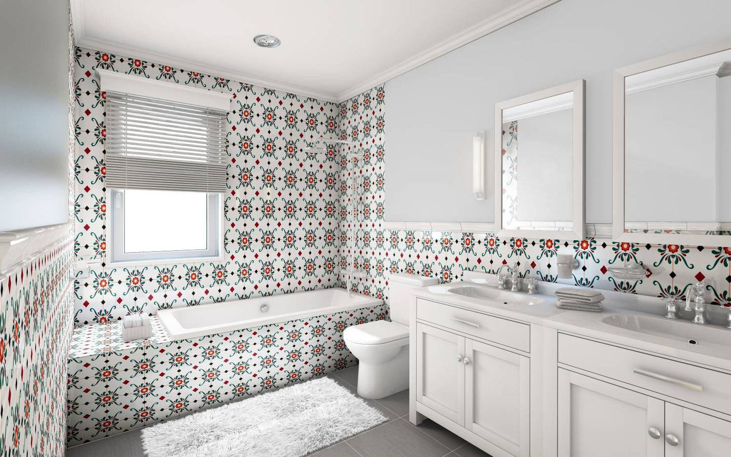 Spanish Ceramic Tiles - Set of 2 Spanish Wall Decor Tiles - Kitchen Backsplash Tiles, Table Decorative Tiles, Bathroom Tiles, Coaster