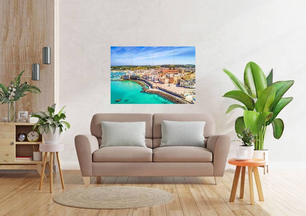 Tile Mural/Mosaic Ceramic Panel of a Otranto Puglia- Otranto print - Puglia wall print - Tile Mural - Gloss Tiles - Tile Mosaic - Tile Mural