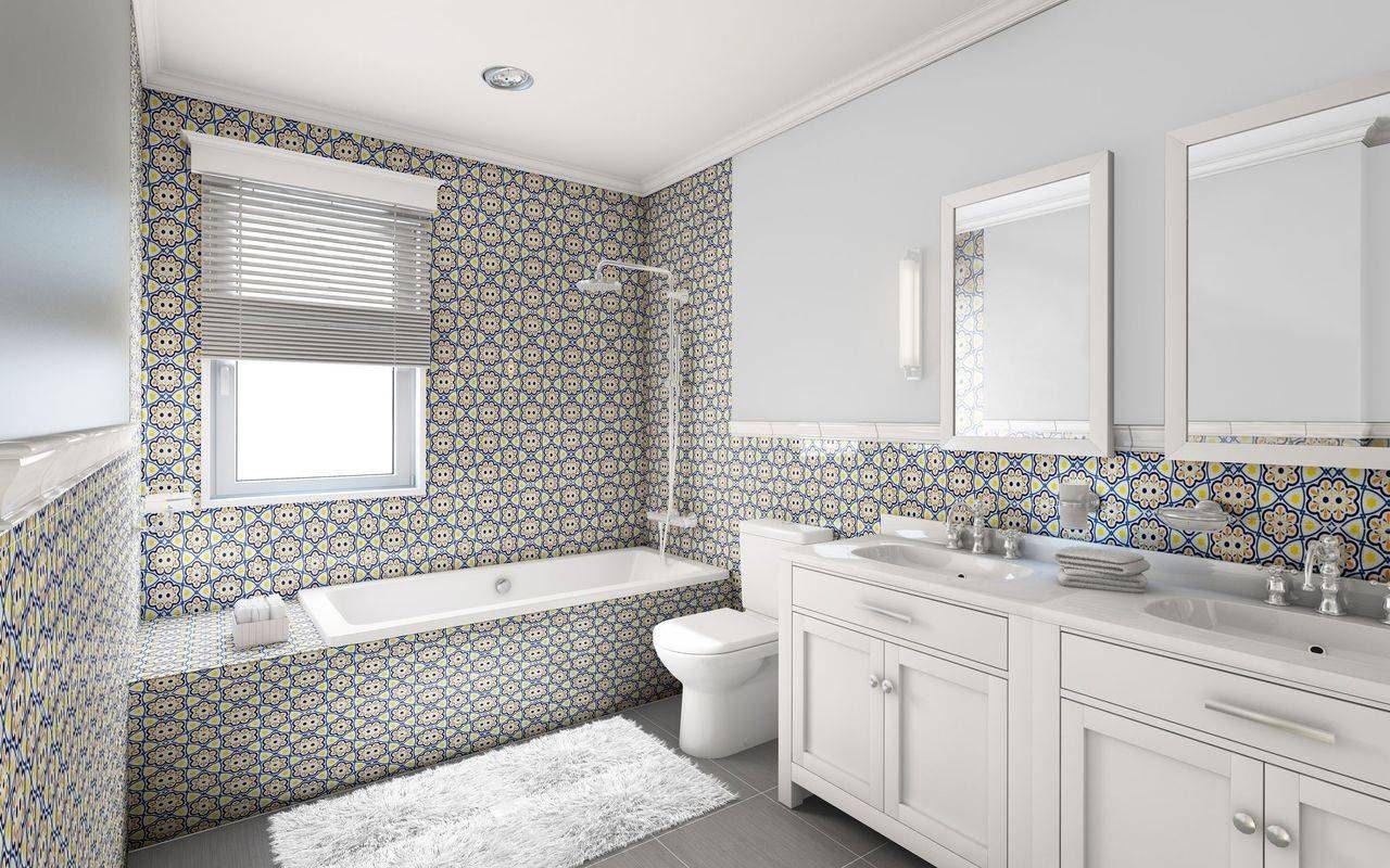 Spanish Ceramic Tiles - Set of 2 Spanish Wall Decor Tiles - Kitchen Backsplash Tiles, Table Decorative Tiles, Bathroom Tiles, Coaster