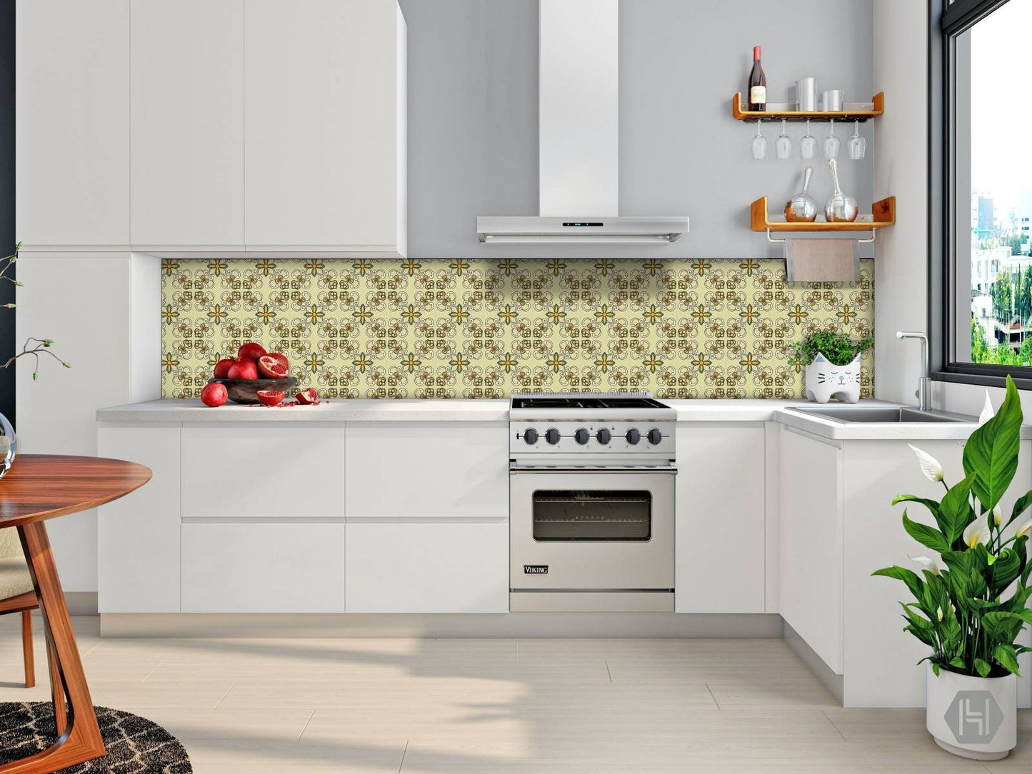 Spanish Ceramic Tiles - Set of 2 Spanish Wall Decor Tiles - Kitchen Backsplash Tiles, Table Decorative Tiles, Bathroom Tiles, Coaster