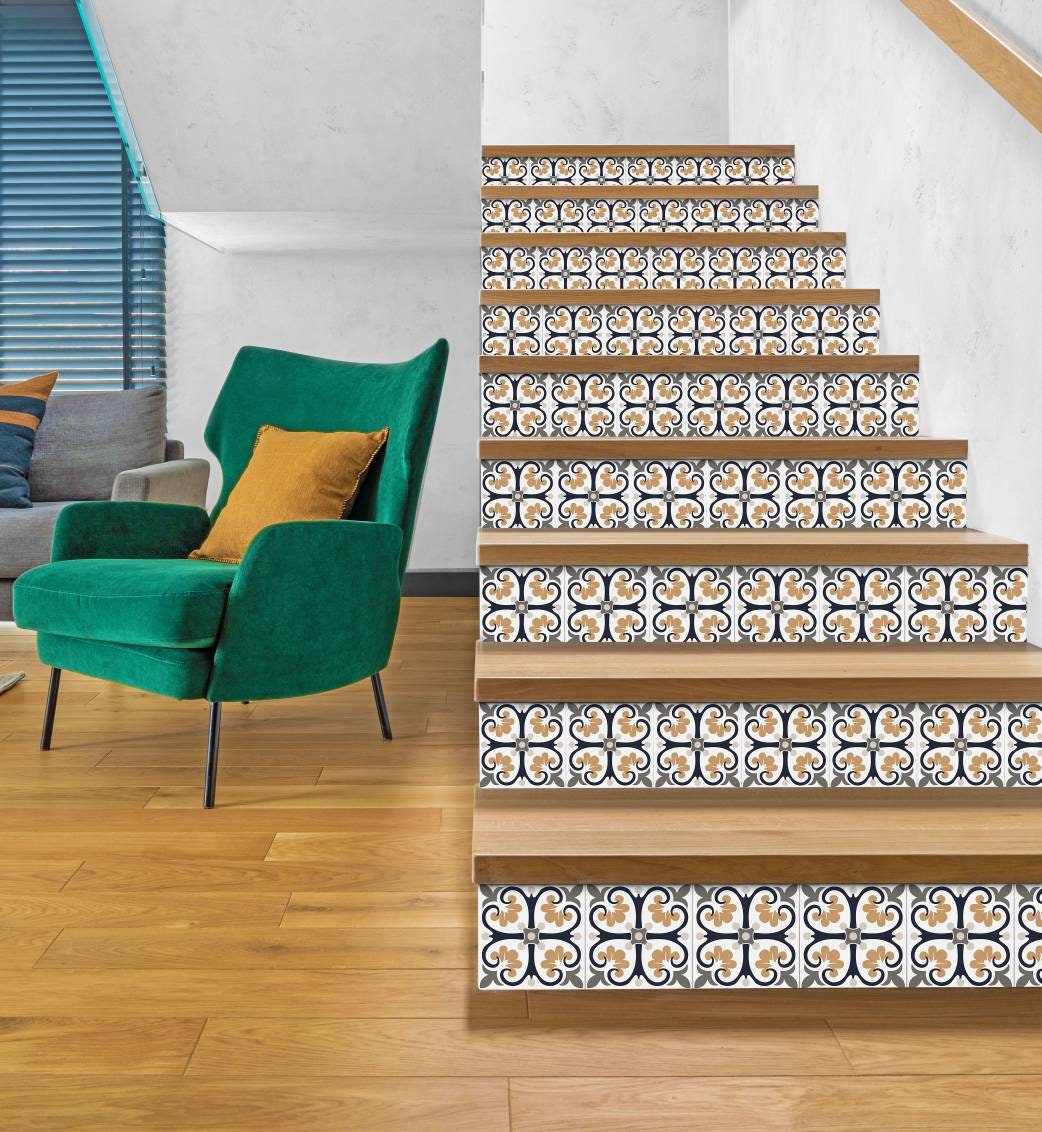 Portuguese Azulejo Tiles - Set of 2 Portuguese Wall Decor Tiles - Kitchen Backsplash Tiles, Table Decorative Tiles, Bathroom Tiles, Coaster