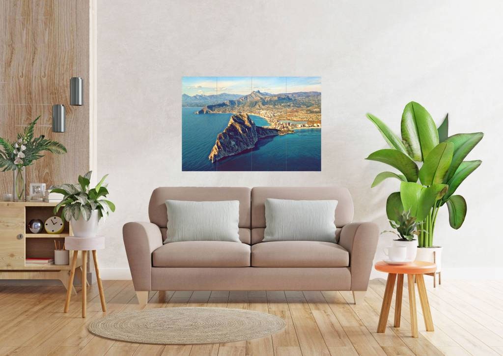 Tile Mural/Mosaic Ceramic Panel of Calpe - Calpe wall print - Calpe Wall Art - Tile Mural - Gloss Tiles -Tile Mosaic- Kitchen Bakcksplash