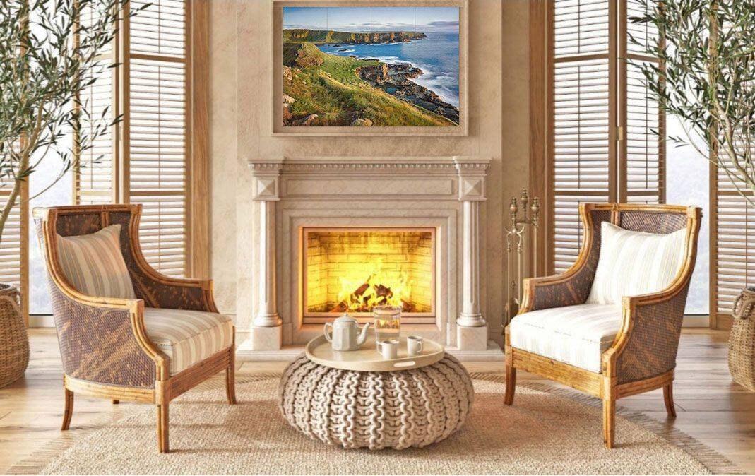 Tile Mural/Mosaic Ceramic Panel of Portnaboe Bay Northern Ireland - Portnaboe Bay print - Ireland Wall Art - Tile Mural - Gloss Tiles