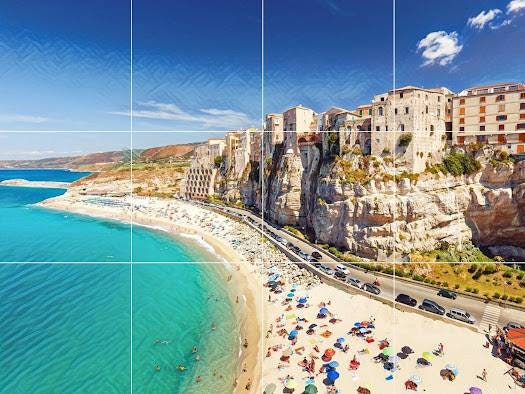Tile Mural/Mosaic Ceramic Panel of Tropea - Tropea wall print - Calabria wall print -Tropea Wall Art - Tile Mural - Gloss Tiles -Tile Mosaic