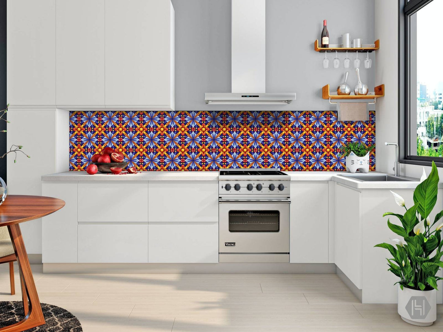 Italian Majolica Ceramic Tiles - Set of 2 Italian Wall Decor Tiles - Kitchen Backsplash Tiles, Table Decorative Tiles, Bathroom Tiles