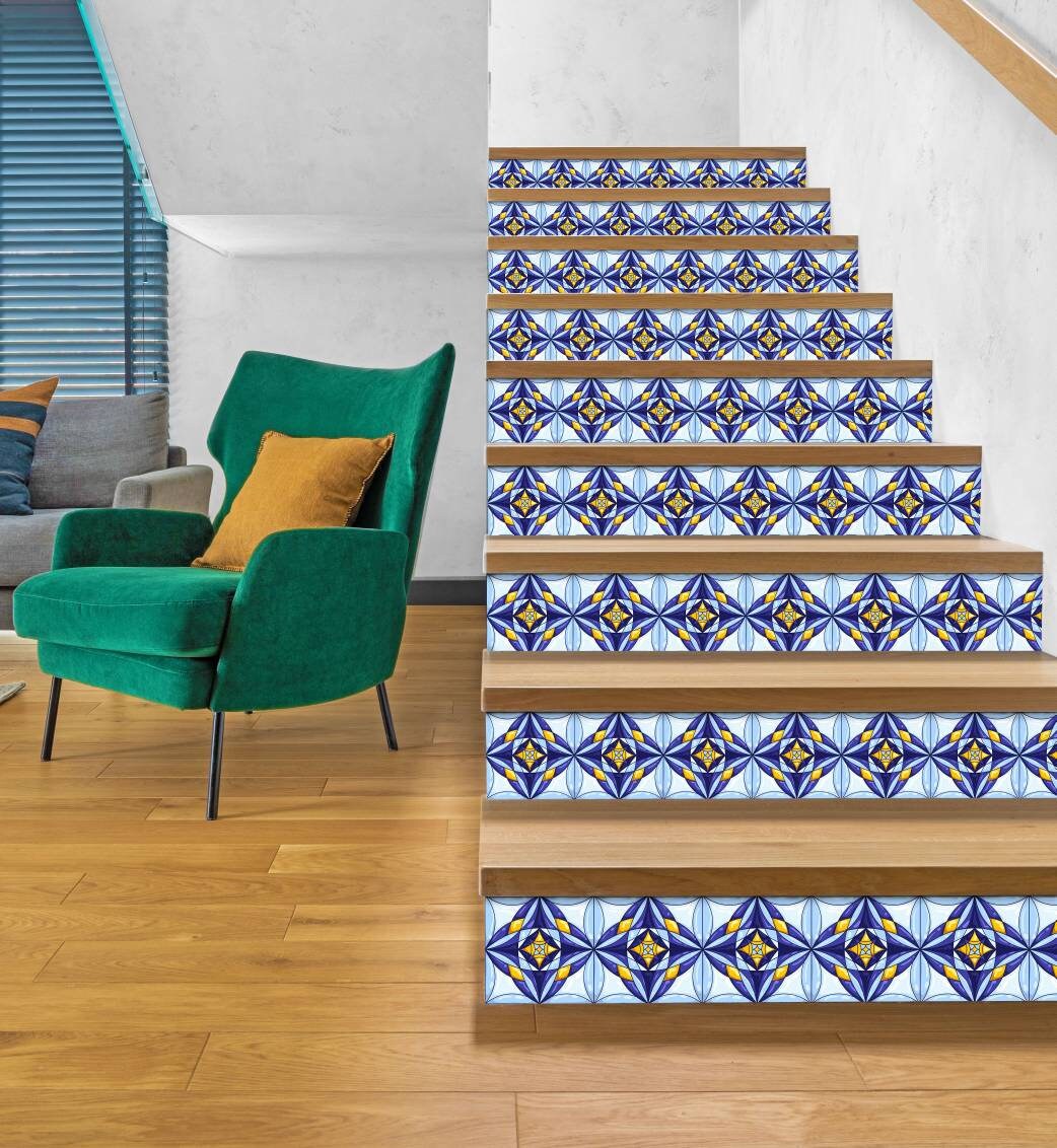 Italian Majolica Tile Design - Set of 2 Italian Wall Ceramic Tiles - Kitchen Backsplash Tiles, Table Decorative Tiles, Bathroom Tiles