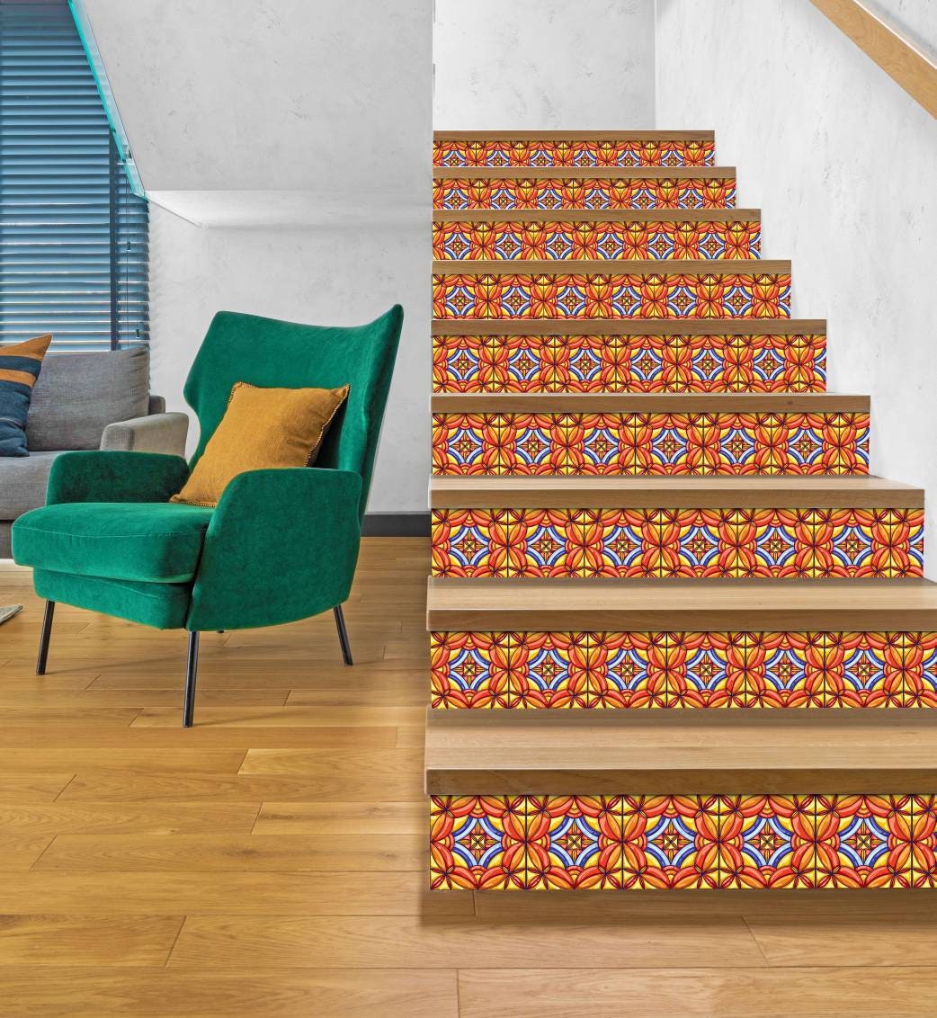 Italian Majolica Ceramic Tiles - Set of 2 Italian Wall Decor Tiles - Kitchen Backsplash Tiles, Table Decorative Tiles, Bathroom Tiles