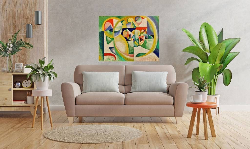 Tile Mural/Mosaic Ceramic Panel of Cardoso Study B - Amadeo de Souza Art - Abstract Painting - Tile Mural - Gloss Tiles - Tile Mosaic