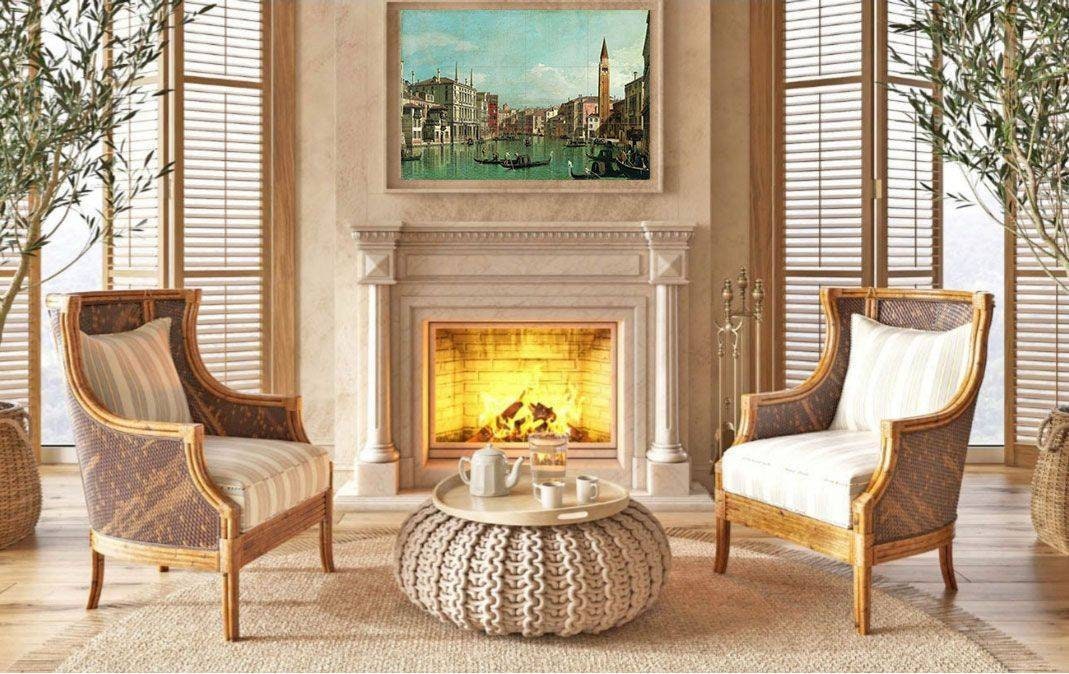 Tile Mural/Mosaic Ceramic Panel of The Grand Canal Venice - Canaletto Painting- Venice wall print - Venice wall art - Canaletto print