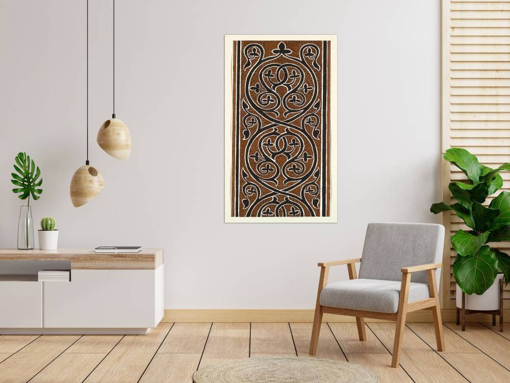 Tile Mural/Mosaic Ceramic Panel of Byzantine Ornament - Elizabeth A Nedwill Art - Home Decor - Tile Mural - Floral decor tiles - Tile Mosaic
