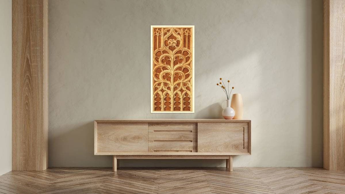Tile Mural/Mosaic Ceramic Panel of Gothic Ornament II - Nedwill Painting - Gothic wall print-Home Decor -Tile Mural -Gloss Tiles-Tile Mosaic