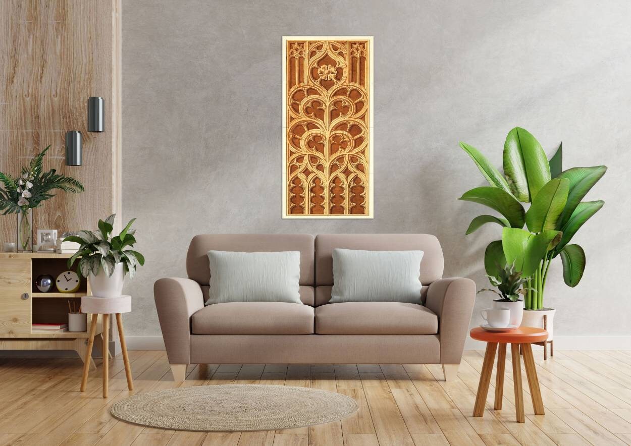 Tile Mural/Mosaic Ceramic Panel of Gothic Ornament II - Nedwill Painting - Gothic wall print-Home Decor -Tile Mural -Gloss Tiles-Tile Mosaic