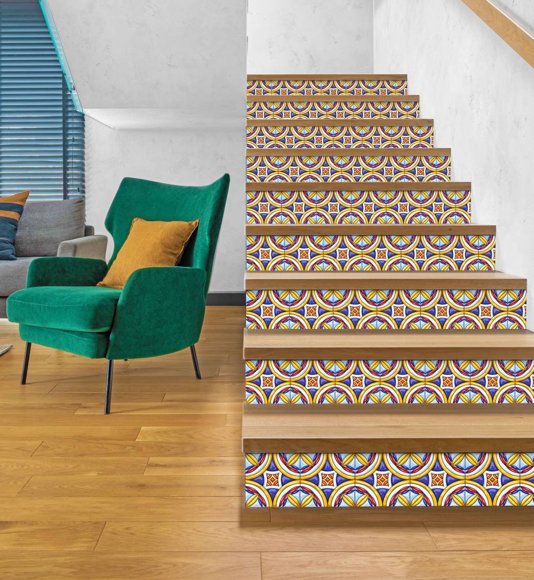 Italian Majolica Ceramic Tiles - Set of 2 Italian Wall Ceramic Tiles - Kitchen Backsplash Tiles, Table Decorative Tiles, Bathroom Tiles