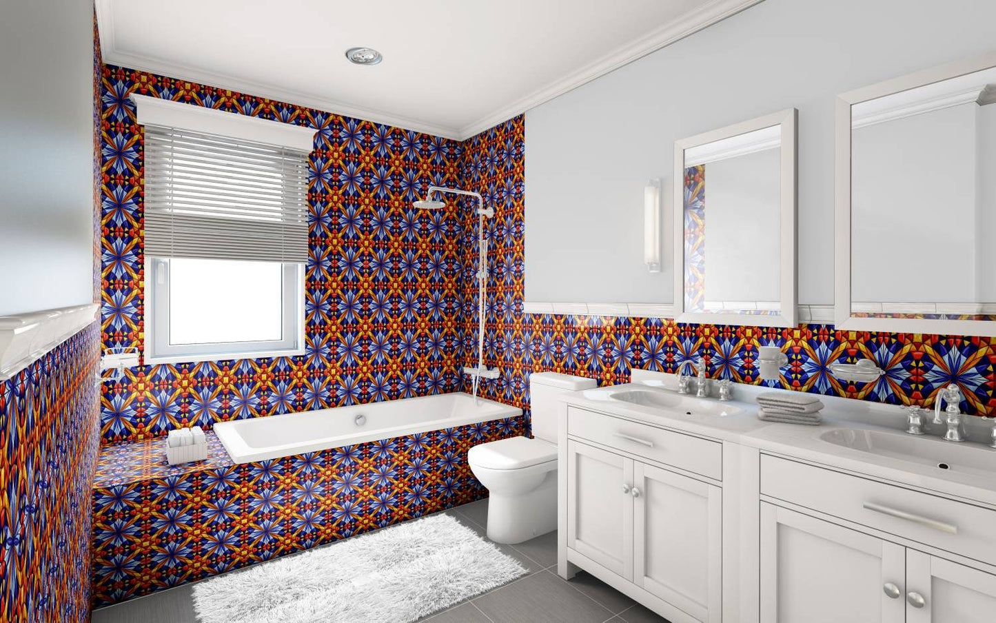 Italian Majolica Ceramic Tiles - Set of 2 Italian Wall Decor Tiles - Kitchen Backsplash Tiles, Table Decorative Tiles, Bathroom Tiles