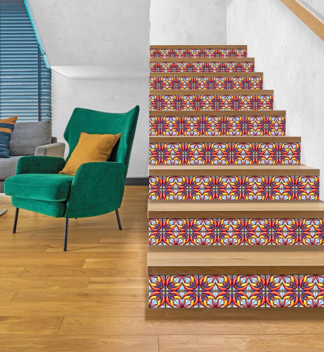 Italian Majolica Ceramic Tiles - Set of 2 Italian Wall Decor Tiles - Kitchen Backsplash Tiles, Table Decorative Tiles, Bathroom Tiles