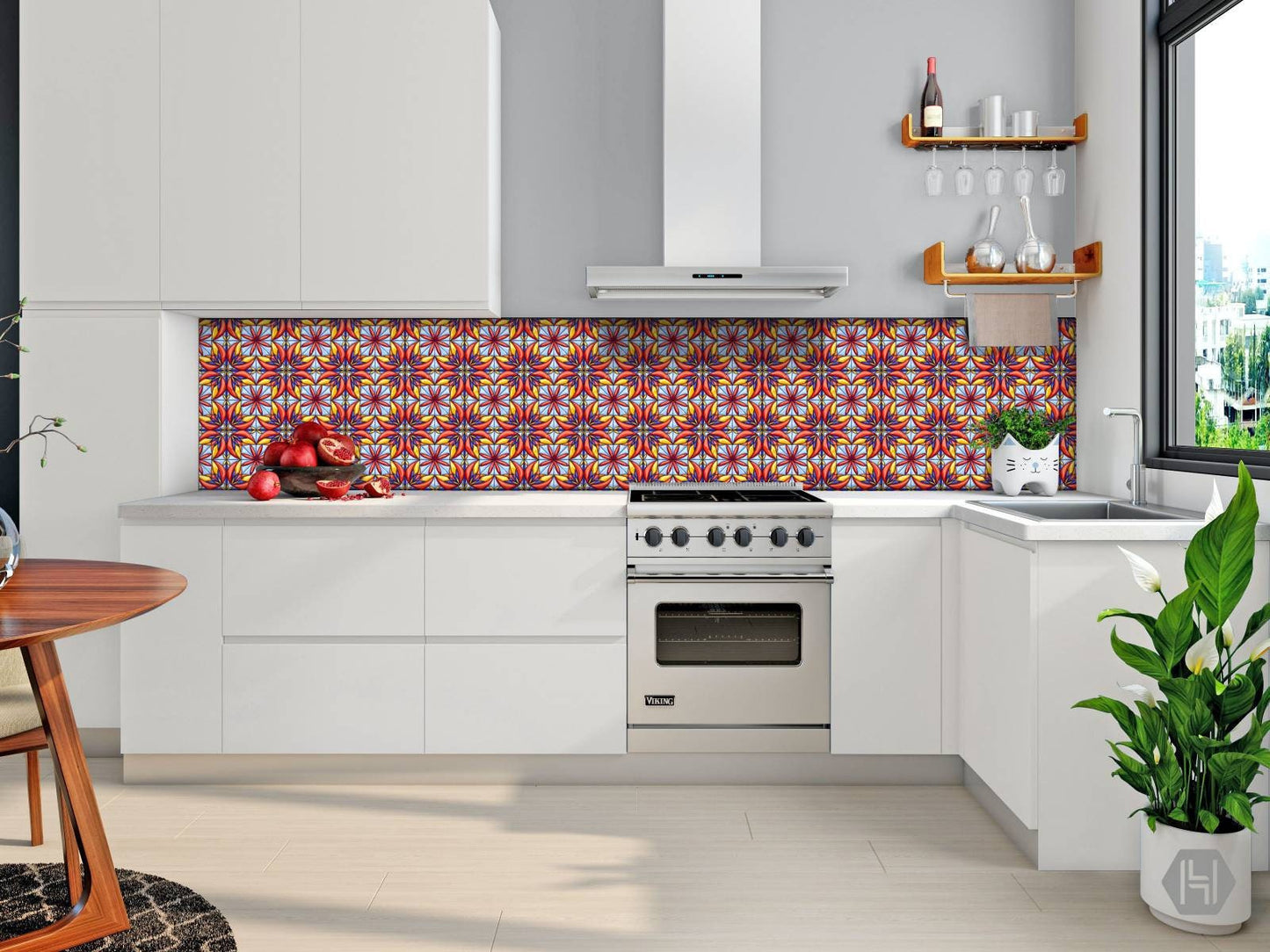Italian Majolica Ceramic Tiles - Set of 2 Italian Wall Decor Tiles - Kitchen Backsplash Tiles, Table Decorative Tiles, Bathroom Tiles