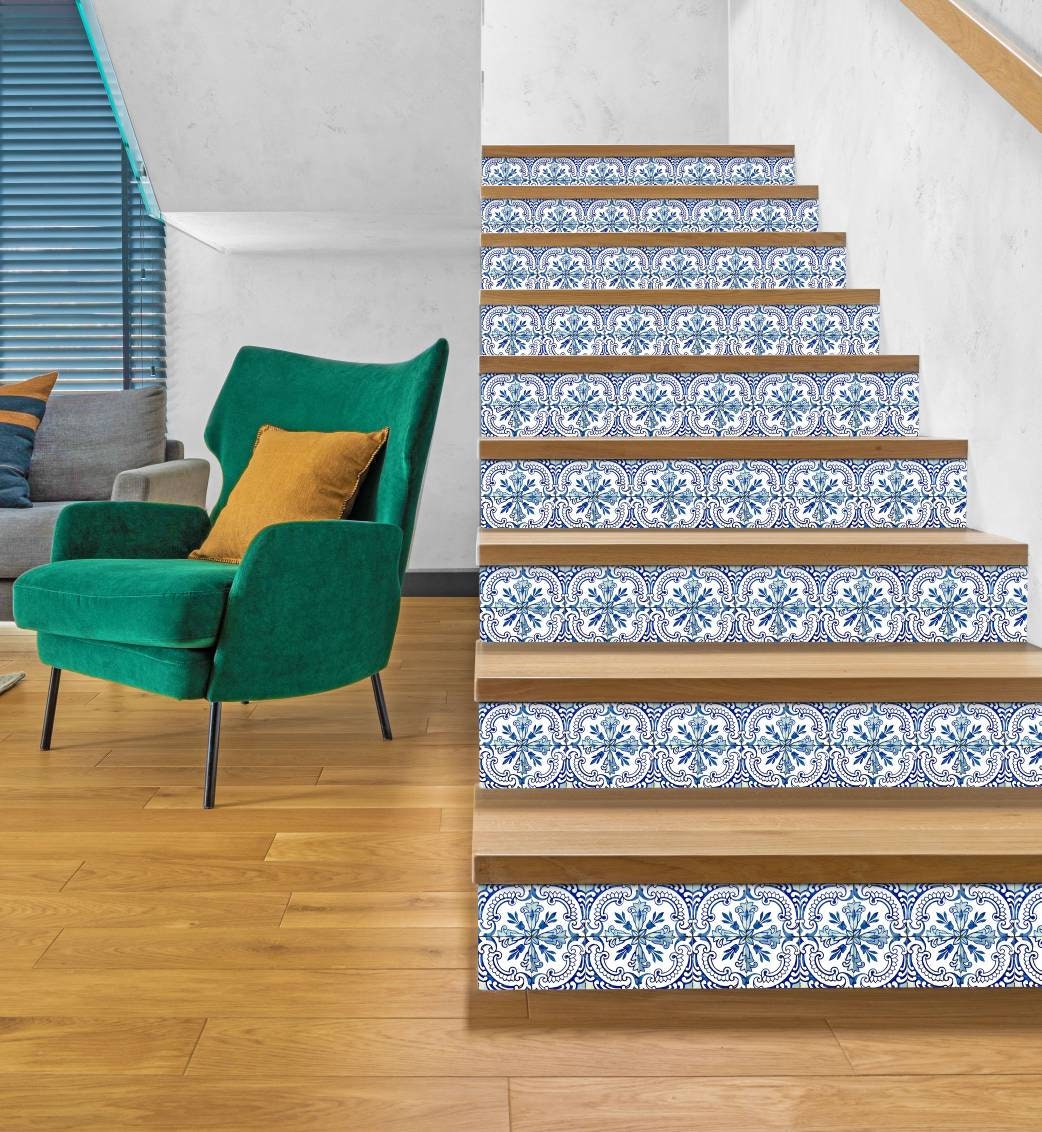 Portuguese Azulejo Tiles - Set of 2 Portuguese Wall Decor Tiles - Kitchen Backsplash Tiles, Table Decorative Tiles, Bathroom Tiles, Coaster