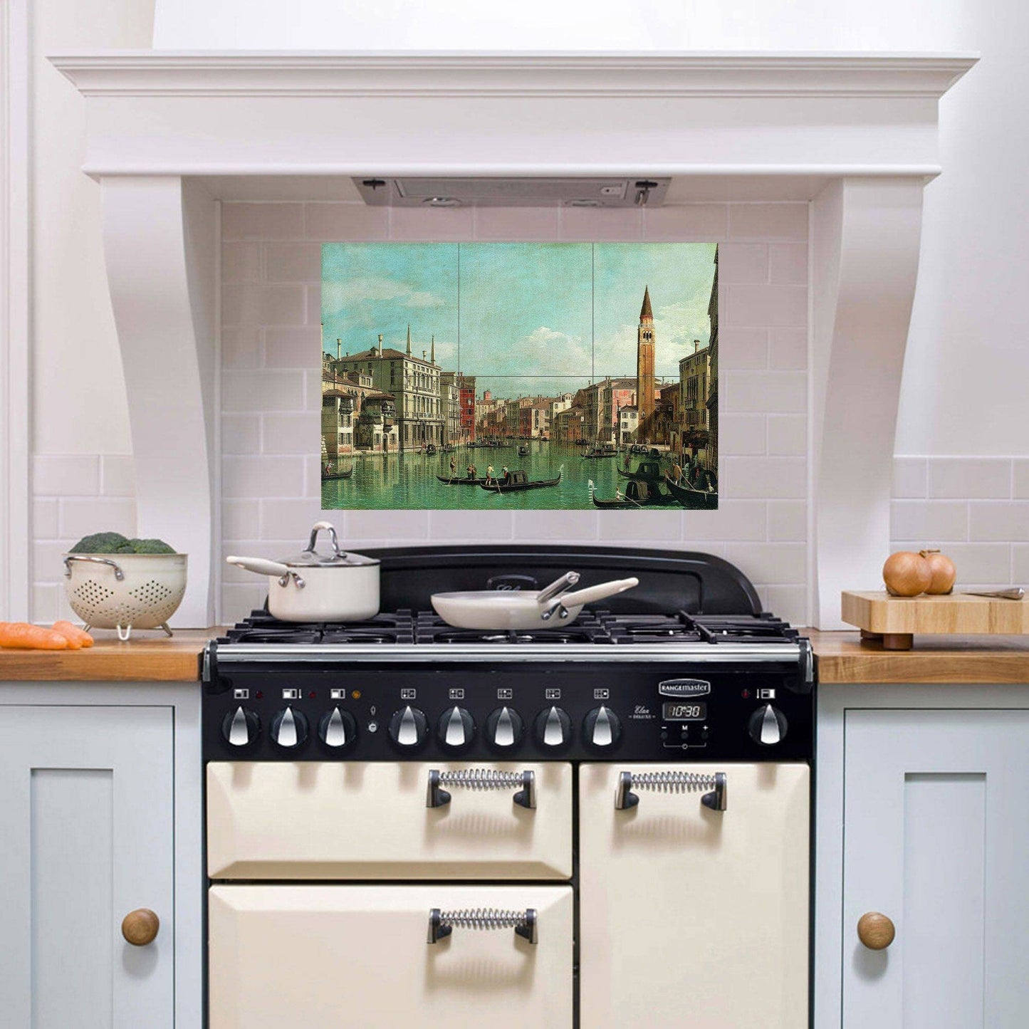Tile Mural/Mosaic Ceramic Panel of The Grand Canal Venice - Canaletto Painting- Venice wall print - Venice wall art - Canaletto print