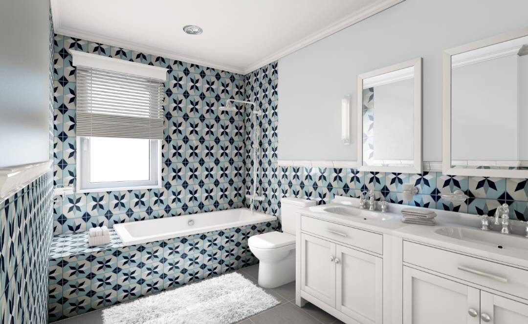 Portuguese Azulejo Tiles - Set of 2 Portuguese Wall Decor Tiles - Kitchen Backsplash Tiles, Table Decorative Tiles, Bathroom Tiles, Coaster
