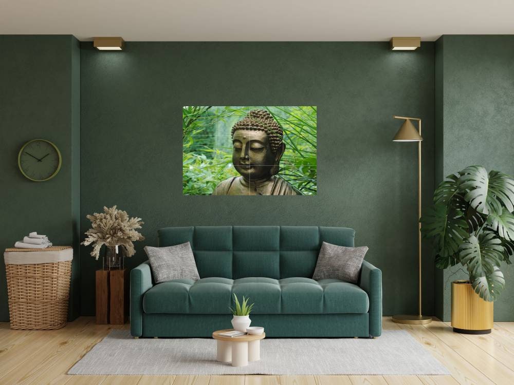 Tile Mural/Mosaic Ceramic Panel of Buddha - Meditation Home Decor - Colourful Wall Art - Tile Mural - Gloss Tiles - Tile Mosaic