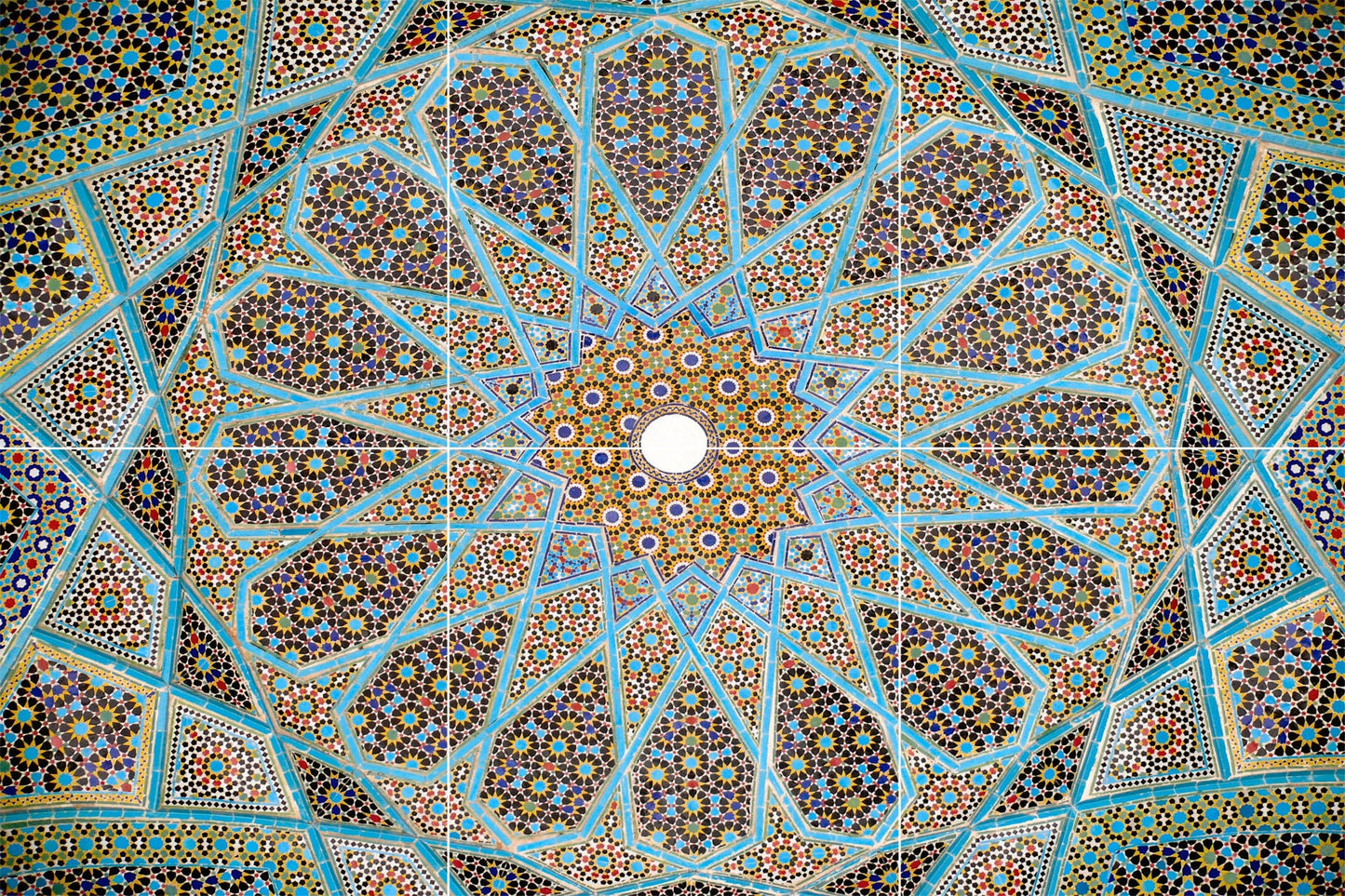 Tile Mural/Mosaic Ceramic Panel of Arabic Pattern - Arabic art decor - Arabic wall tiles - Tile Mural - Home Decor -Tile Mosaic