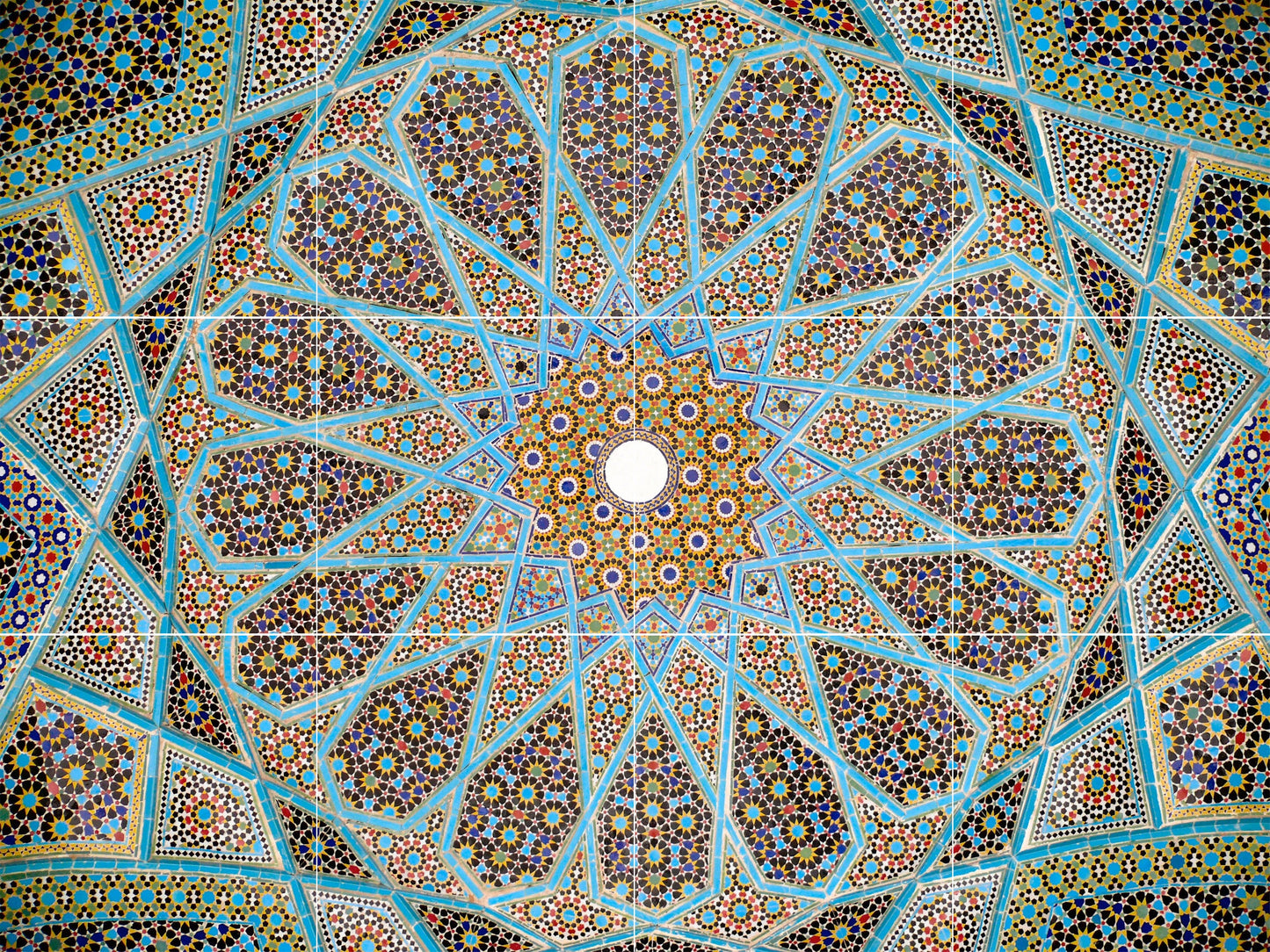 Tile Mural/Mosaic Ceramic Panel of Arabic Pattern - Arabic art decor - Arabic wall tiles - Tile Mural - Home Decor -Tile Mosaic