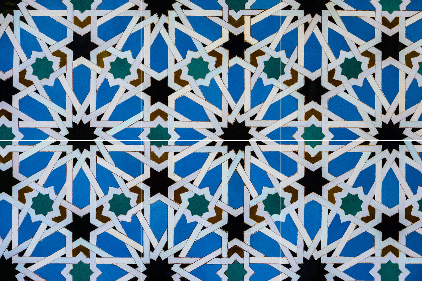 Tile Mural/Mosaic Ceramic Panel of Moroccan Alicatado - Arabic art decor - Moroccan home decor - Tile Mural - Home Decor -Tile Mosaic