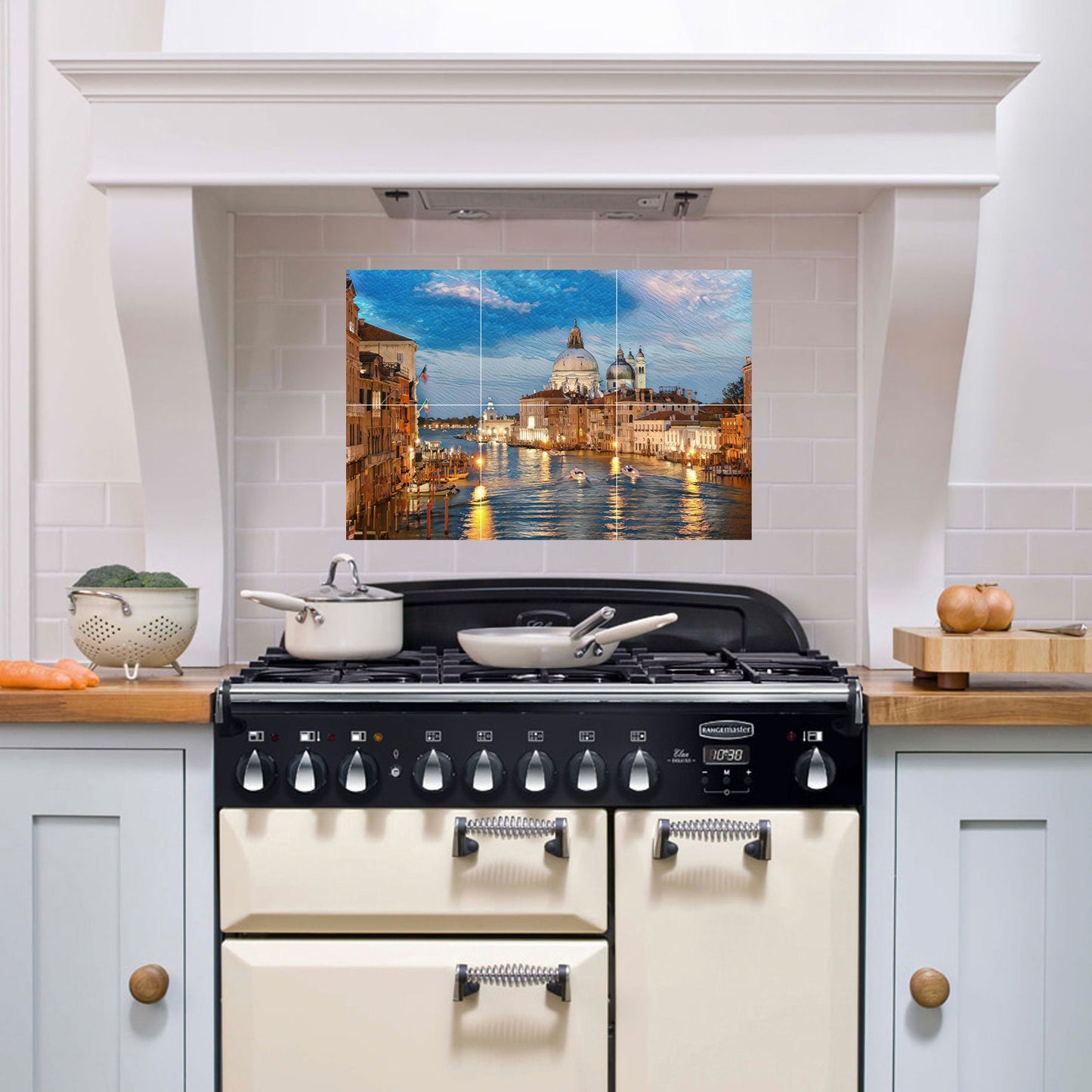 Tile Mural/Mosaic Ceramic Panel of Venice - Canale Grande print - Venice print - Kitchen Backsplash - Tile Mural - Gloss Tiles - Tile Mosaic